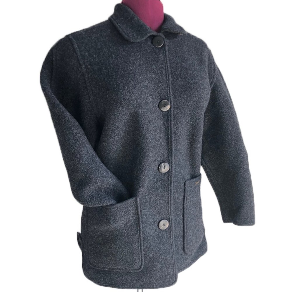 GIESSWEIN 100% Wool Jacket Charcoal Grey Size 4